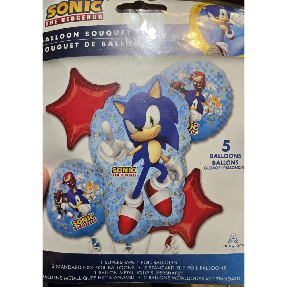 Sonic The Hedgehog Birthday Decor Pack Balloons Banner Candle Sign